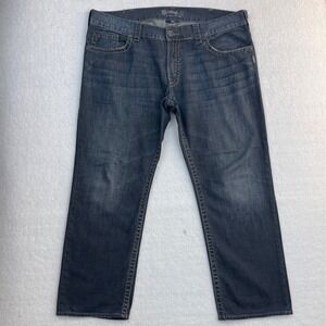 Silver Jeans Men's W 38 L 28 Nash Slim Modern Denim Dark Blue Straight Comfort